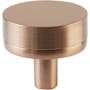 Emtek Smooth 1-1/4 Inch Mushroom Cabinet Knob with Conical Stem from the SELECT Collection Satin Copper / Satin Copper Stem