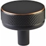 Emtek Knurled 1-1/4 Inch Mushroom Cabinet Knob with Conical Stem from the SELECT Collection Oil Rubbed Bronze / Oil Rubbed Bronze Stem