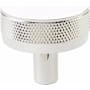 Emtek Knurled 1-1/4 Inch Mushroom Cabinet Knob with Conical Stem from the SELECT Collection Polished Nickel / Polished Nickel Stem