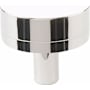 Emtek Smooth 1-1/4 Inch Mushroom Cabinet Knob with Conical Stem from the SELECT Collection Polished Nickel / Polished Nickel Stem