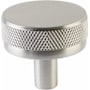 Emtek Knurled 1-1/4 Inch Mushroom Cabinet Knob with Conical Stem from the SELECT Collection Satin Nickel / Satin Nickel Stem