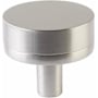 Emtek Smooth 1-1/4 Inch Mushroom Cabinet Knob with Conical Stem from the SELECT Collection Satin Nickel / Satin Nickel Stem