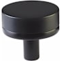 Emtek Smooth 1-1/4 Inch Mushroom Cabinet Knob with Conical Stem from the SELECT Collection Flat Black / Flat Black Stem