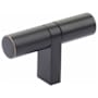 Emtek Smooth 2-1/4 Inch Bar Cabinet Knob with Rectangular Bar Stem from the SELECT Collection Oil Rubbed Bronze / Oil Rubbed Bronze Stem