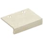Emtek Rustic Modern 1-1/2 Inch Center to Center Finger Cabinet Pull from the Sandcast Bronze Collection Tumbled White Bronze