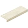 Emtek Rustic Modern 4-1/2 Inch Center to Center Finger Cabinet Pull from the Sandcast Bronze Collection Tumbled White Bronze