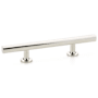 Emtek Freestone 3-1/2 Inch Center to Center Extended Bar Cabinet Pull from the Urban Modern Collection Polished Nickel