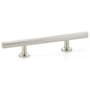 Emtek Freestone 3-1/2 Inch Center to Center Extended Bar Cabinet Pull from the Urban Modern Collection Satin Nickel