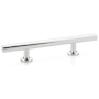 Emtek Freestone 3-1/2 Inch Center to Center Extended Bar Cabinet Pull from the Urban Modern Collection Polished Chrome