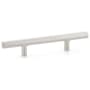 Emtek Mod Hex 3-1/2 Inch Center to Center Extended Bar Cabinet Pull from the Urban Modern Collection Satin Nickel