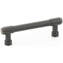 Emtek Jasper 3-1/2 Inch Center to Center Bar Cabinet Pull from the Industrial Modern Collection Oil Rubbed Bronze