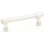 Emtek Jasper 3-1/2 Inch Center to Center Bar Cabinet Pull from the Industrial Modern Collection Polished Nickel