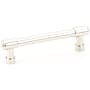 Emtek Jasper 4 Inch Center to Center Bar Cabinet Pull from the Industrial Modern Collection Polished Nickel