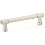 Emtek Jasper 4 Inch Center to Center Bar Cabinet Pull from the Industrial Modern Collection Satin Nickel