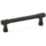 Emtek Jasper 4 Inch Center to Center Bar Cabinet Pull from the Industrial Modern Collection Flat Black