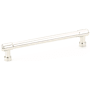Emtek Jasper 6 Inch Center to Center Bar Cabinet Pull from the Industrial Modern Collection Polished Nickel