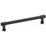 Emtek Jasper 6 Inch Center to Center Bar Cabinet Pull from the Industrial Modern Collection Flat Black