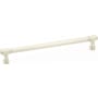 Emtek Jasper 8 Inch Center to Center Bar Cabinet Pull from the Industrial Modern Collection Satin Nickel