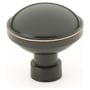 Emtek Brandt 1-1/4 Inch Mushroom Cabinet Knob from the Industrial Modern Collection Oil Rubbed Bronze