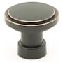 Emtek Haydon 1-1/4 Inch Mushroom Cabinet Knob from the Industrial Modern Collection Oil Rubbed Bronze