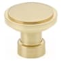 Emtek Haydon 1-1/4 Inch Mushroom Cabinet Knob from the Industrial Modern Collection Satin Brass
