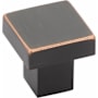 Emtek Hunter 1-1/4 Inch Square Cabinet Knob Oil Rubbed Bronze