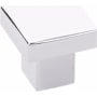 Emtek Hunter 1-1/4 Inch Square Cabinet Knob Polished Chrome