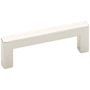 Emtek Warwick 8 Inch Center to Center Handle Cabinet Pull from the Modern Rectangular Collection Polished Nickel