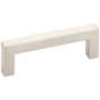 Emtek Warwick 8 Inch Center to Center Handle Cabinet Pull from the Modern Rectangular Collection Satin Nickel