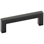 Emtek Warwick 8 Inch Center to Center Handle Cabinet Pull from the Modern Rectangular Collection Flat Black