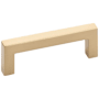 Emtek Warwick 8 Inch Center to Center Handle Cabinet Pull from the Modern Rectangular Collection Satin Brass