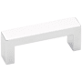 Emtek Keaton 12 Inch Center to Center Handle Cabinet Pull from the Modern Rectangular Collection Polished Chrome