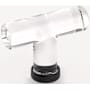 Emtek Modern 2-1/8 Inch T-Knob from the Glass Collection Flat Black