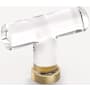 Emtek Modern 2-1/8 Inch T-Knob from the Glass Collection Satin Brass