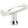 Emtek Tribeca 2 Inch Bar Cabinet Knob from the Art Deco Collection Polished Nickel