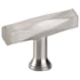 Emtek Tribeca 2 Inch Bar Cabinet Knob from the Art Deco Collection Satin Nickel