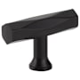 Emtek Tribeca 2 Inch Bar Cabinet Knob from the Art Deco Collection Flat Black