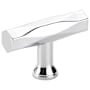 Emtek Tribeca 2 Inch Bar Cabinet Knob from the Art Deco Collection Polished Chrome