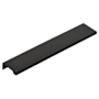 Emtek Modern Edge 3 Inch Center to Center Finger Cabinet Pull from the Contemporary Collection Flat Black
