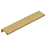 Emtek Modern Edge 3 Inch Center to Center Finger Cabinet Pull from the Contemporary Collection Satin Brass