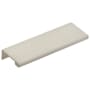 Emtek Modern Edge 4 Inch Center to Center Finger Cabinet Pull from the Contemporary Collection Satin Nickel