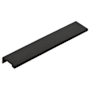Emtek Modern Edge 4 Inch Center to Center Finger Cabinet Pull from the Contemporary Collection Flat Black
