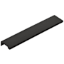 Emtek Modern Edge 8 Inch Center to Center Finger Cabinet Pull from the Contemporary Collection Flat Black