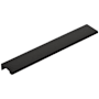 Emtek Modern Edge 10 Inch Center to Center Finger Cabinet Pull from the Contemporary Collection Flat Black