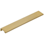 Emtek Modern Edge 10 Inch Center to Center Finger Cabinet Pull from the Contemporary Collection Satin Brass