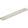 Emtek Modern Edge 12 Inch Center to Center Finger Cabinet Pull from the Contemporary Collection Satin Nickel