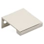 Emtek Modern Edge 1 Inch Center to Center Finger Cabinet Pull from the Contemporary Collection Polished Nickel