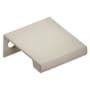 Emtek Modern Edge 1 Inch Center to Center Finger Cabinet Pull from the Contemporary Collection Satin Nickel