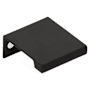 Emtek Modern Edge 1 Inch Center to Center Finger Cabinet Pull from the Contemporary Collection Flat Black
