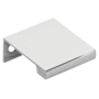 Emtek Modern Edge 1 Inch Center to Center Finger Cabinet Pull from the Contemporary Collection Polished Chrome